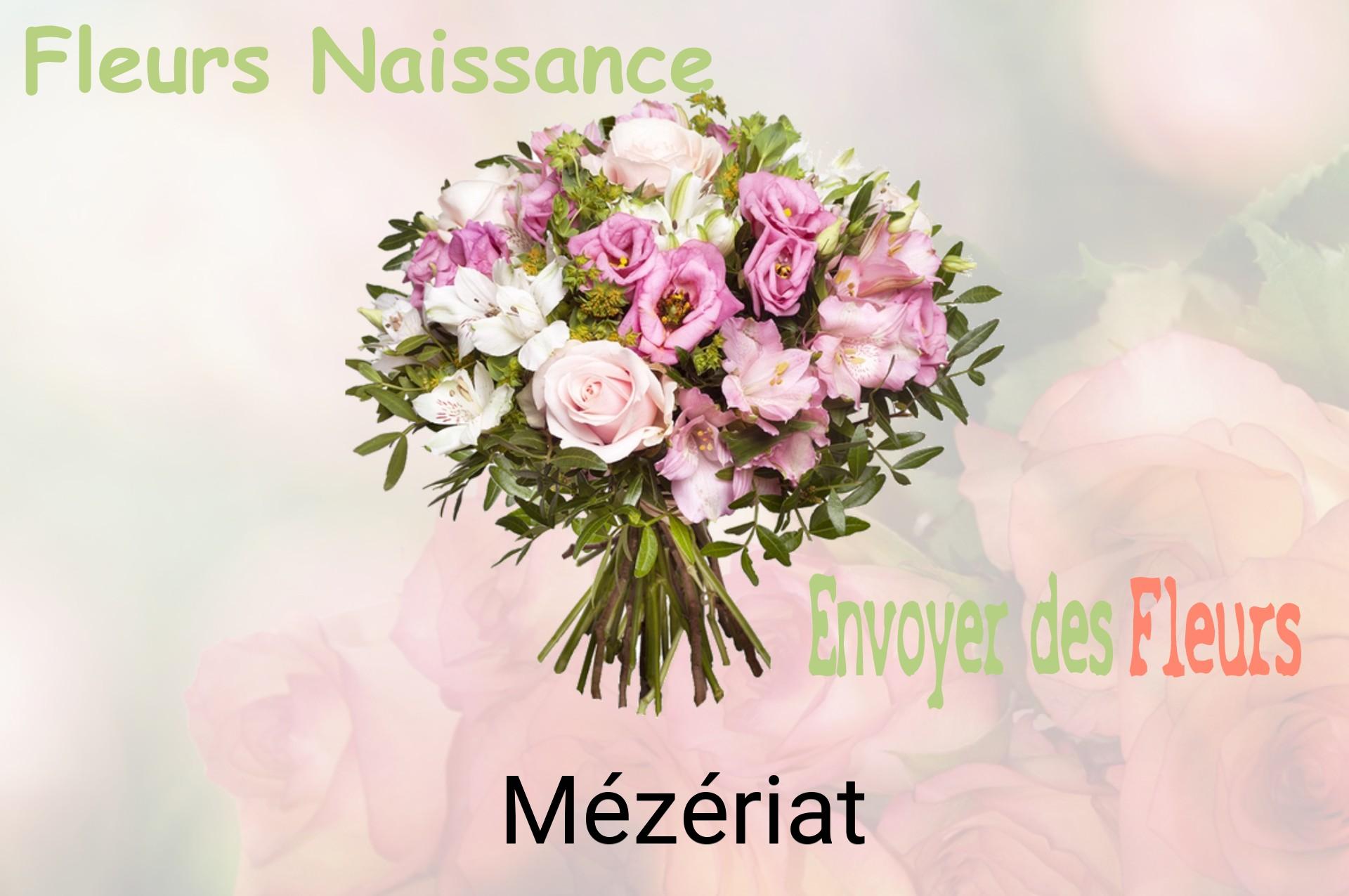 Bouquet de fleurs de naissance livré à Mézériat